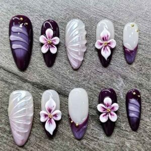 Purple Shell Floral